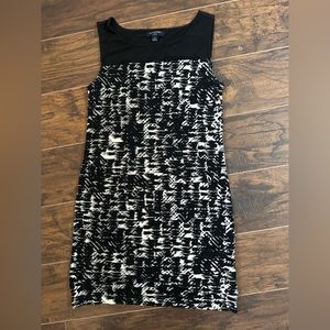 Banana republic dress size small black white